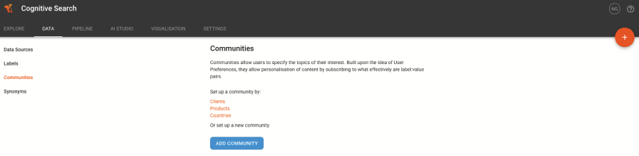 Communities Edit Page
